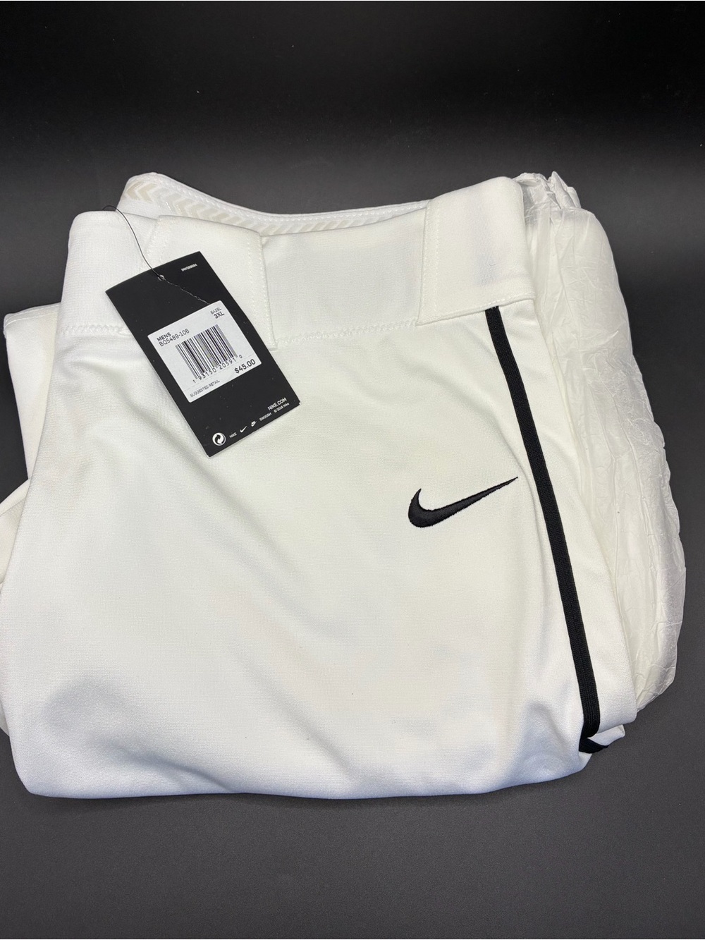 Nike Vapor Select Baseball Pants XXXL White Engineered Vented Active Dugout